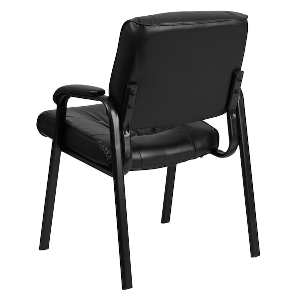 Flash Furniture Contemporary Side Reception Chair, Black Seat, Black Back, 23 1/4" W 26" L 36" H, Padded - BT-1404-GG