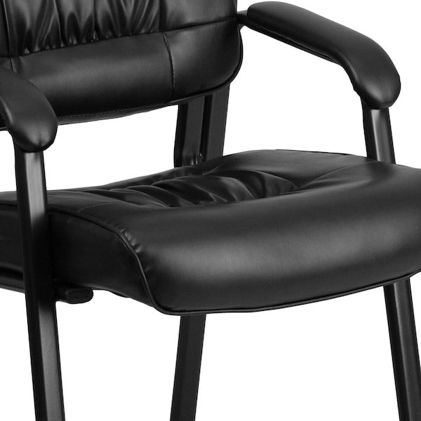 Flash Furniture Contemporary Side Reception Chair, Black Seat, Black Back, 23 1/4" W 26" L 36" H, Padded - BT-1404-GG