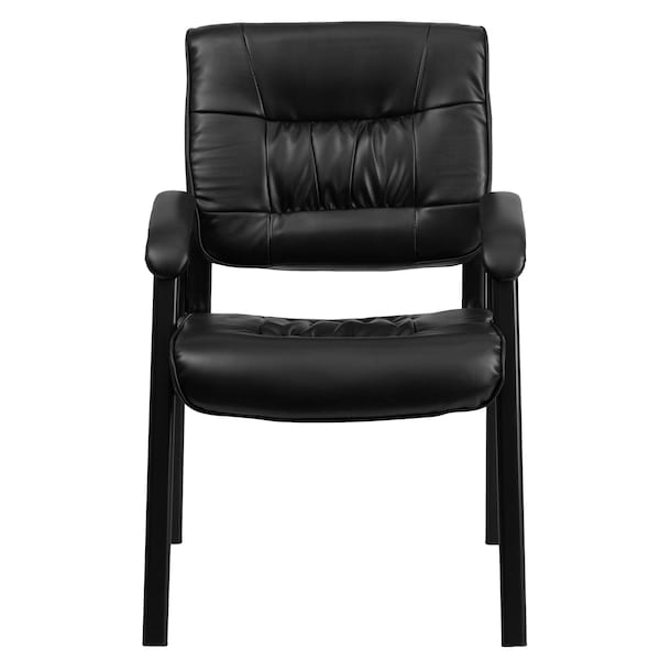 Flash Furniture Contemporary Side Reception Chair, Black Seat, Black Back, 23 1/4" W 26" L 36" H, Padded - BT-1404-GG