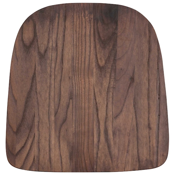 Flash Furniture Rustic Walnut Wood Seat for Colorful Metal Chairs - 4-CH-31230M1D-GG
