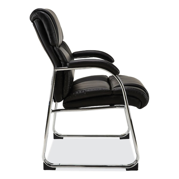 Alera Alera Hildred Series Guest Chair, 25 x 28.94 x 37.8, Black Seat/Back, Chrome Base - ALEHD4319