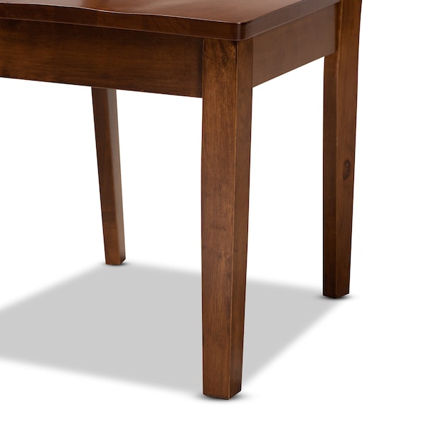 Baxton Studio Nicolette Modern and Contemporary Walnut Brown Finished Wood 2-Piece Dining Chair Set - 179-11388-ZORO
