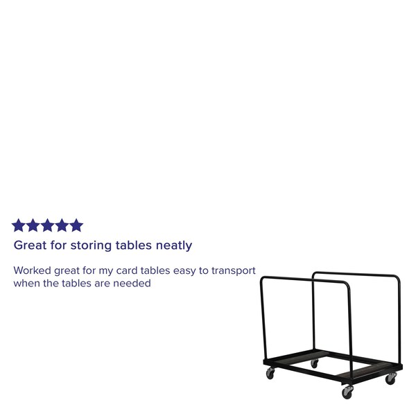 Flash Furniture Dolly for Round Fold Tables, Blk - NG-DY60-GG