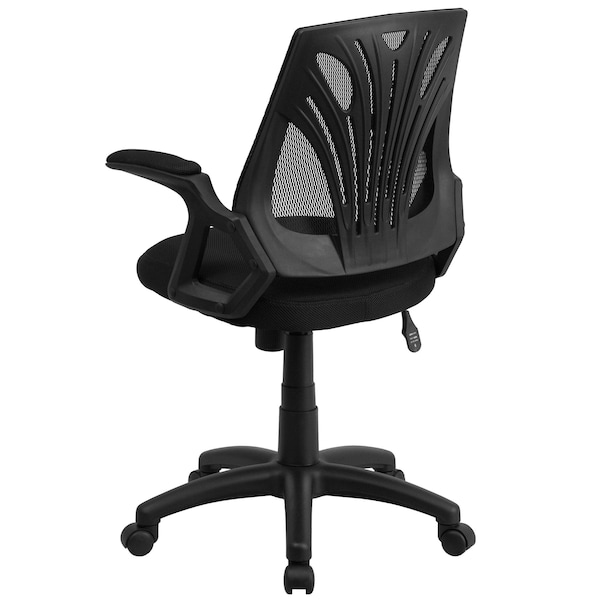 Flash Furniture Mesh Task Chair, 21 1/2-, Padded, Back, Seat, Frame: Black - GO-WY-82-GG