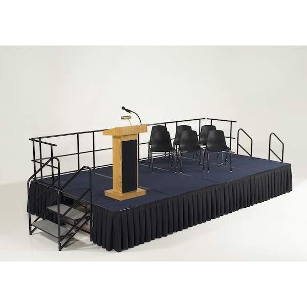 National Public Seating Stacking Chair, 8100 Series, Polypropylene Black, PK4 - 8110