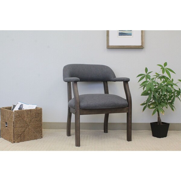 Boss Modern Chair, 24 in W 26" L 31" H, Fixed - B9540DW-SG