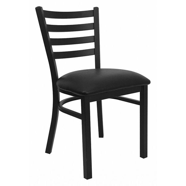 Flash Furniture Hercules Restaurant Chair, 16-1/2 in W 17" L 32-1/4" H - XU-DG694BLAD-BLKV-GG