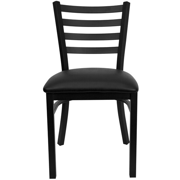 Flash Furniture Hercules Restaurant Chair, 16-1/2 in W 17" L 32-1/4" H - XU-DG694BLAD-BLKV-GG
