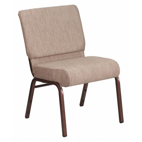 Flash Furniture Hercules Church Chair, 21-1/4 in W 25" L 33" H, Fabric Seat - FD-CH0221-4-CV-BGE1-GG