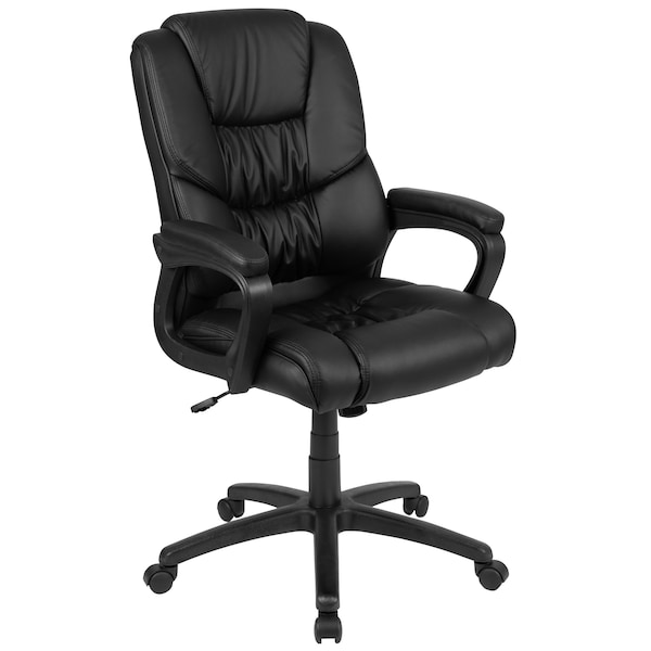 Flash Furniture Black Big & Tall Leather Chair - CX-1179H-BK-GG