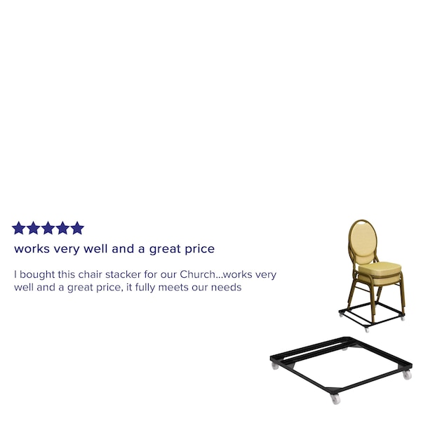 Flash Furniture Black Stack Chair Dolly - FD-BAN-CH-DOLLY-GG