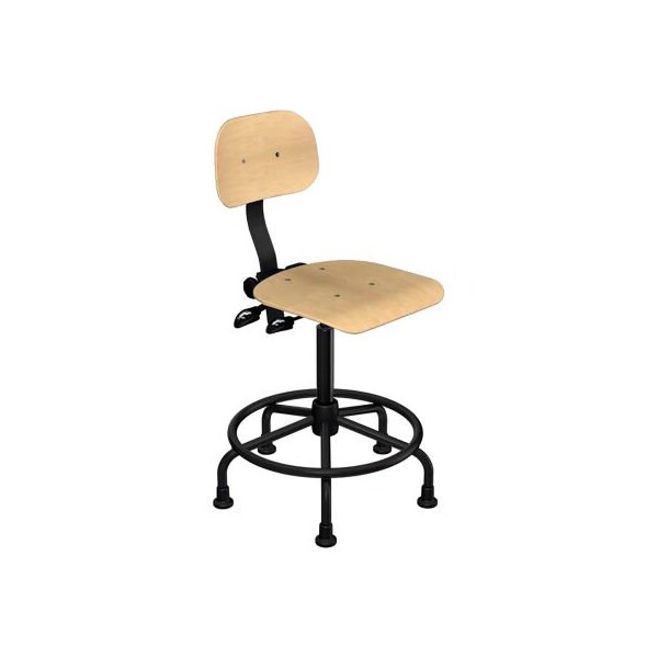 Biofit BioFit Shop Stool - Wood - Height Adjustable 19 - 26" - WWS-M-HG-T-XF-XA-06