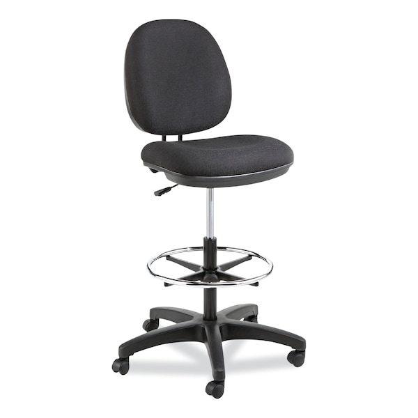 Alera Drafting Chairs, Acrylic, 24" to 34-1/2" Height, No Arms, Black - ALEIN4611