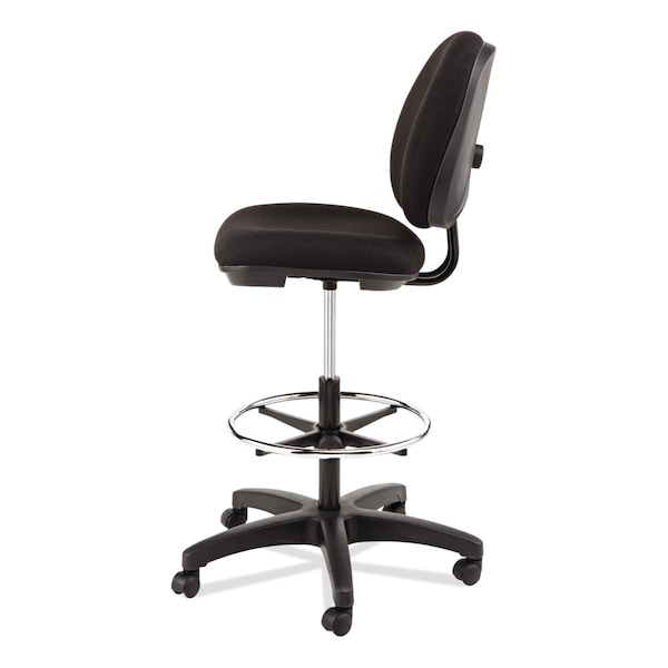 Alera Drafting Chairs, Acrylic, 24" to 34-1/2" Height, No Arms, Black - ALEIN4611
