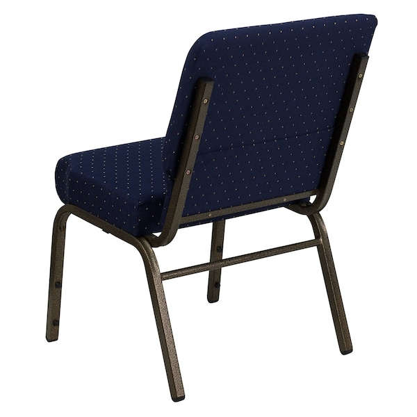 Flash Furniture Hercules Church Chair, Blue Back, 21-1/4 in W 25" L 33" H, Fabric Seat - FD-CH0221-4-GV-S0810-GG