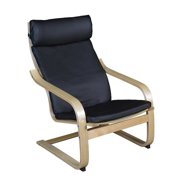 Regency Seating > Side & Guest > Bentwood Lounge Chairs, Black Back, 26.5 W 31 L 36 H - N2020LNTBK