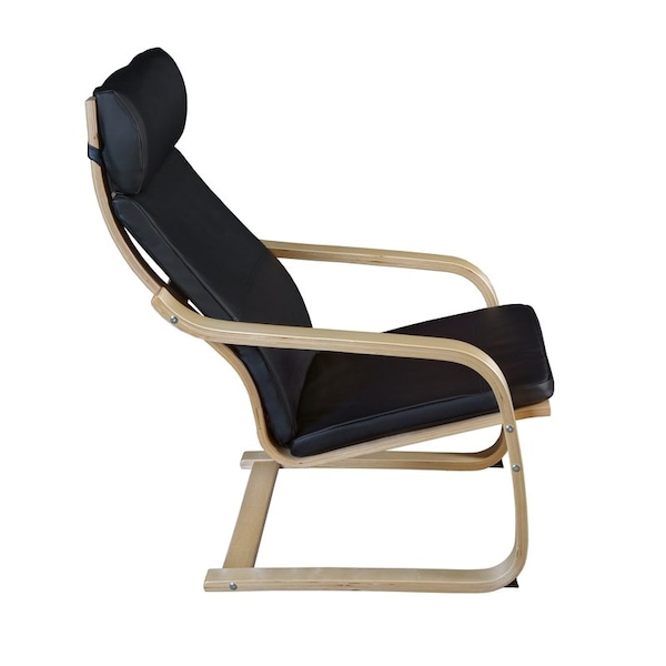 Regency Seating > Side & Guest > Bentwood Lounge Chairs, Black Back, 26.5 W 31 L 36 H - N2020LNTBK