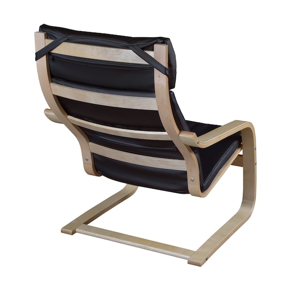 Regency Seating > Side & Guest > Bentwood Lounge Chairs, Black Back, 26.5 W 31 L 36 H - N2020LNTBK