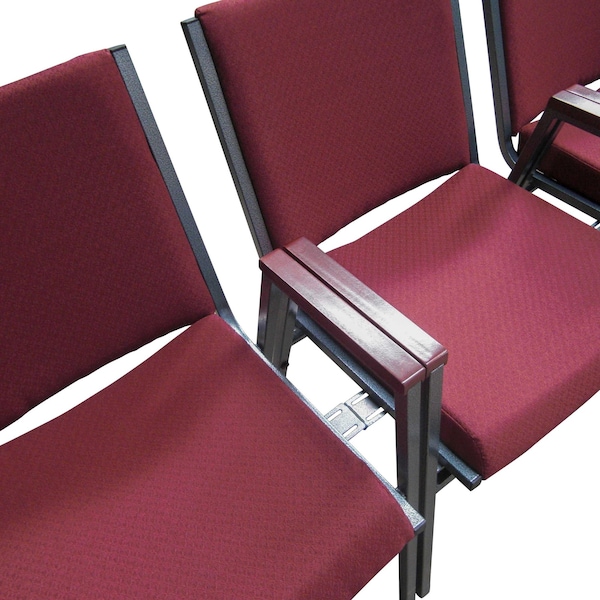 Flash Furniture Fabric Stack Chair, Green - XU-60153-GN-GG