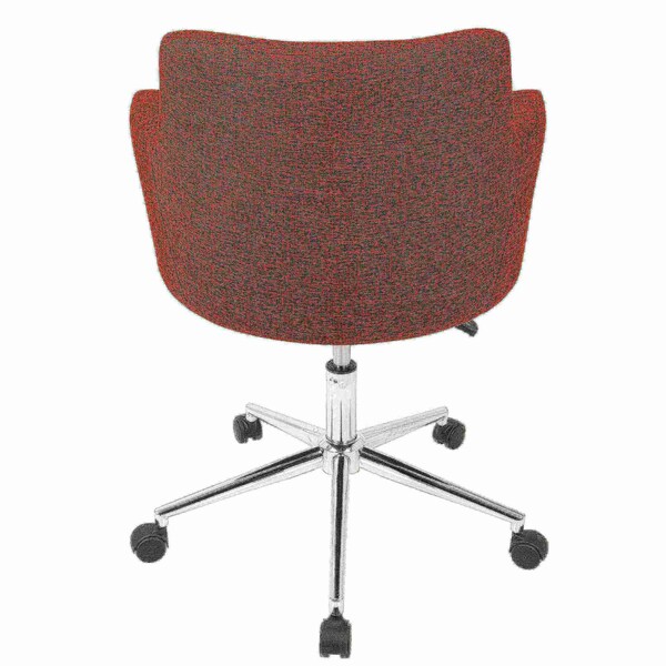 Lumisource Andrew Adjustable Office Chair in Red - OC-ANDRW R