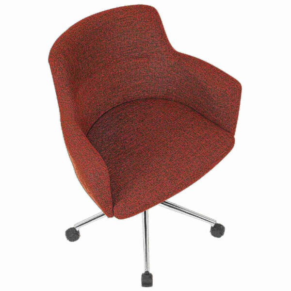Lumisource Andrew Adjustable Office Chair in Red - OC-ANDRW R