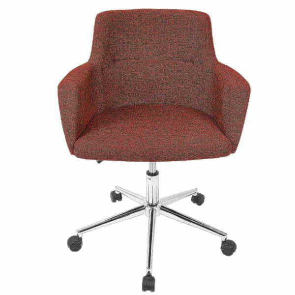 Lumisource Andrew Adjustable Office Chair in Red - OC-ANDRW R