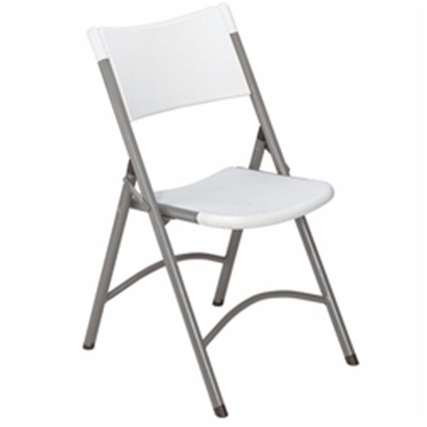 Betterbeds Blow Molded Folding Chair Speckeled Grey with Grey Frame-, 4PK - BE664647
