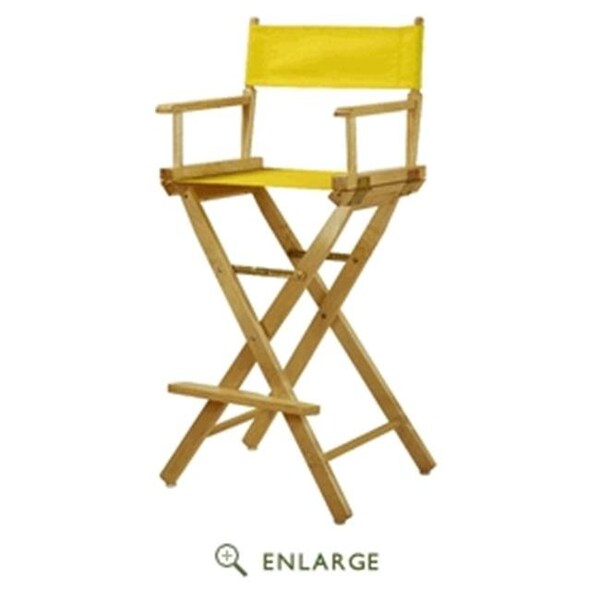 Casual Home Casual Home 230-00-021-14 30 in. Directors Chair Natural Frame with Yellow Canvas - 230-00/021-14