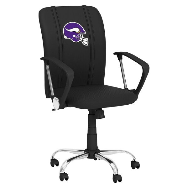 Dreamseat Curve Task Chair with Minnesota Vikings Helmet Logo - XZOCCURVE-PSNFL20097