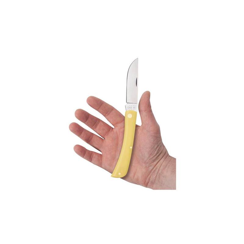 W. R. Case & Sons Cutlery Co Smooth Yellow Synthetic CS Sod Buster Jr Pocket Knife - FI00038
