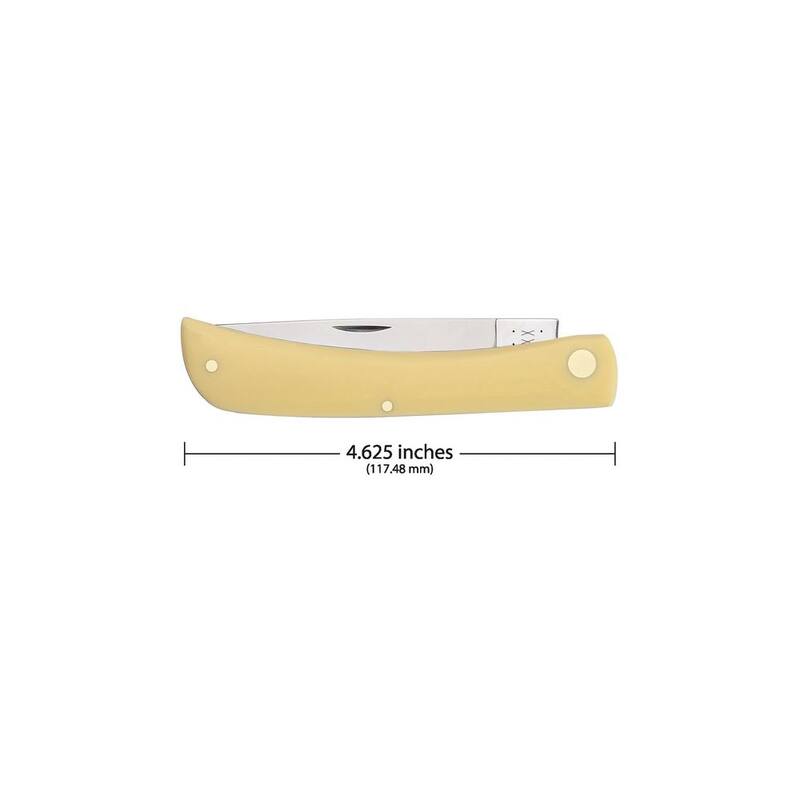 W. R. Case & Sons Cutlery Co Smooth Yellow Synthetic CS Sod Buster Jr Pocket Knife - FI00038