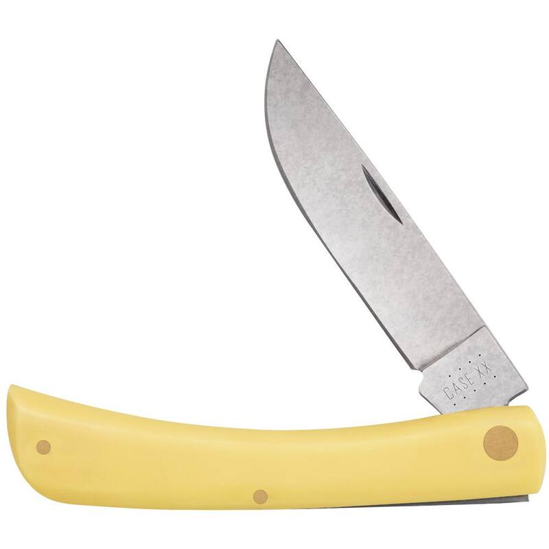 W. R. Case & Sons Cutlery Co Smooth Yellow Synthetic CS Sod Buster Jr Pocket Knife - FI00038