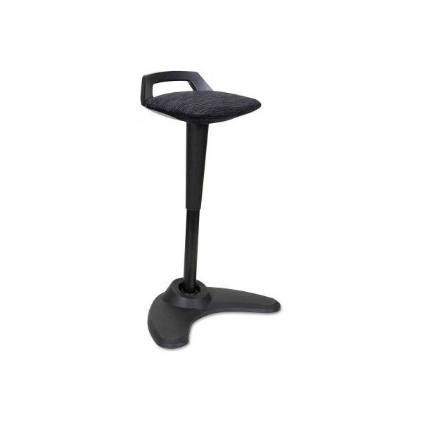 Alera Alera Sit-Stand Perch Stool - Black with Black Base - AdaptivErgo Series - AE35PSBK