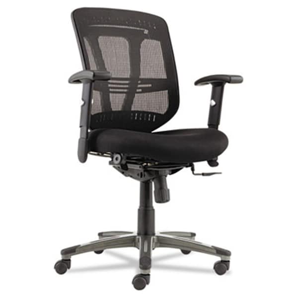 Alera Technologies Eon Series Multifunction Wire Mechanism- Mid-Back Mesh Chair- Black - EN4217