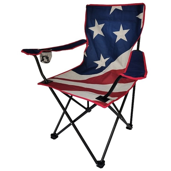 Seasonal Trends Folding Chair, American Flag - FC-003