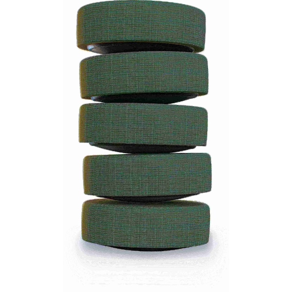 Mooreco Soft Seating, Dot with Rocking Black Base (SPRADLING, INTERLACE CHARCOAL), PK5 - 87845