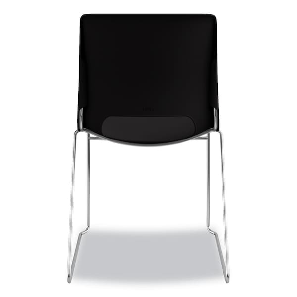 Hon Motivate High-Density Stacking Chair, Onyx/Black, Base: Chrome, 4/CT - HMS1.N.ON.Y
