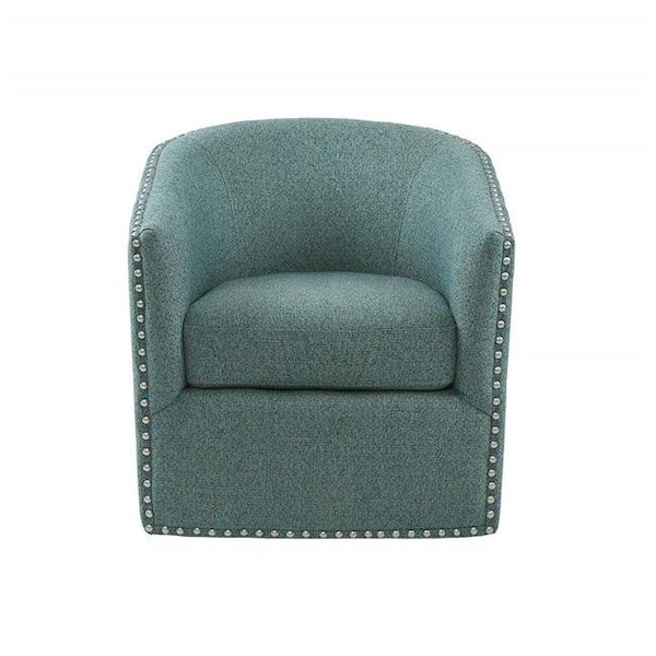 Madison Park Madison Park MP103-0706 Swivel Chair - Teal Multicolor; 30 x 28 x 31 in. - MP103-0706