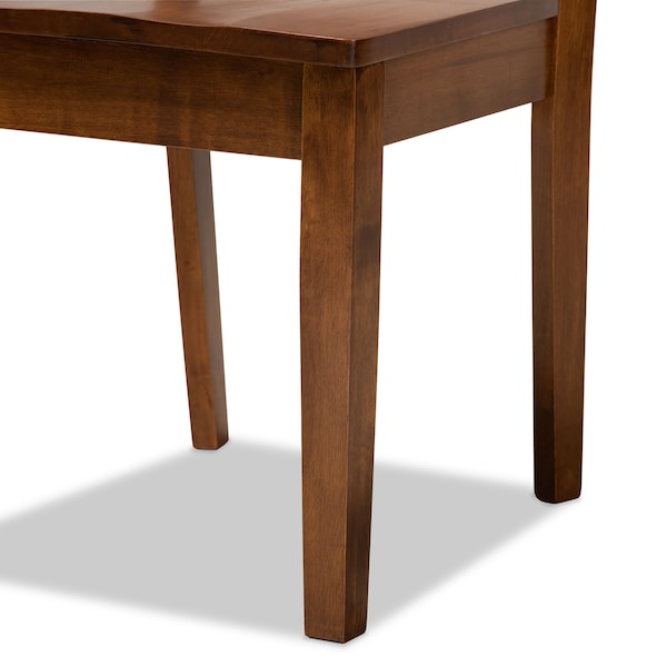 Baxton Studio Gervais Modern and Contemporary Transitional Walnut Brown Finished Wood 2-Piece Dining Chair Set - 178-11383-ZORO