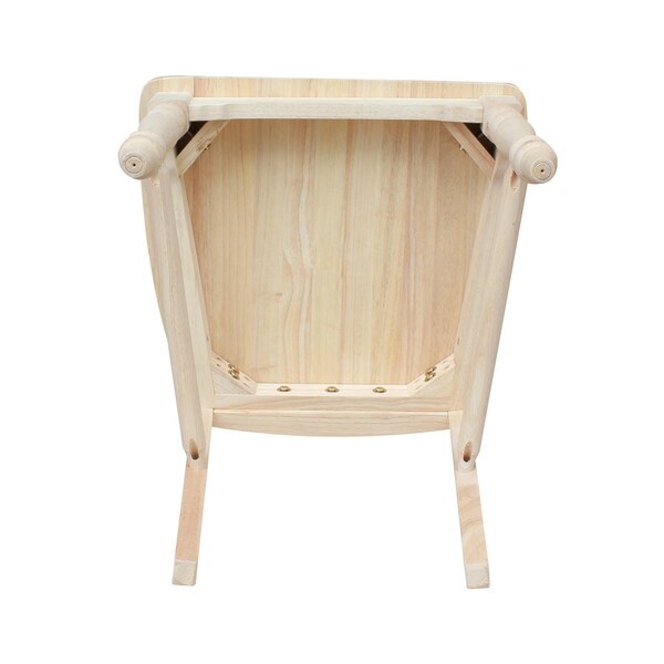 Whitewood Industries Chairs, Wood Back, 42.1 W 22.6 H - C-2170P