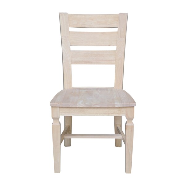 International Concepts Vista Ladderback Chairs, Set of 2, Ready to Finish - C-57P