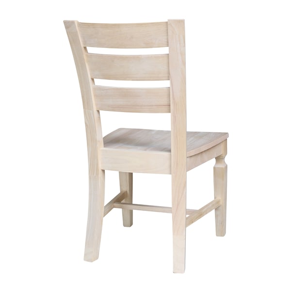 International Concepts Vista Ladderback Chairs, Set of 2, Ready to Finish - C-57P