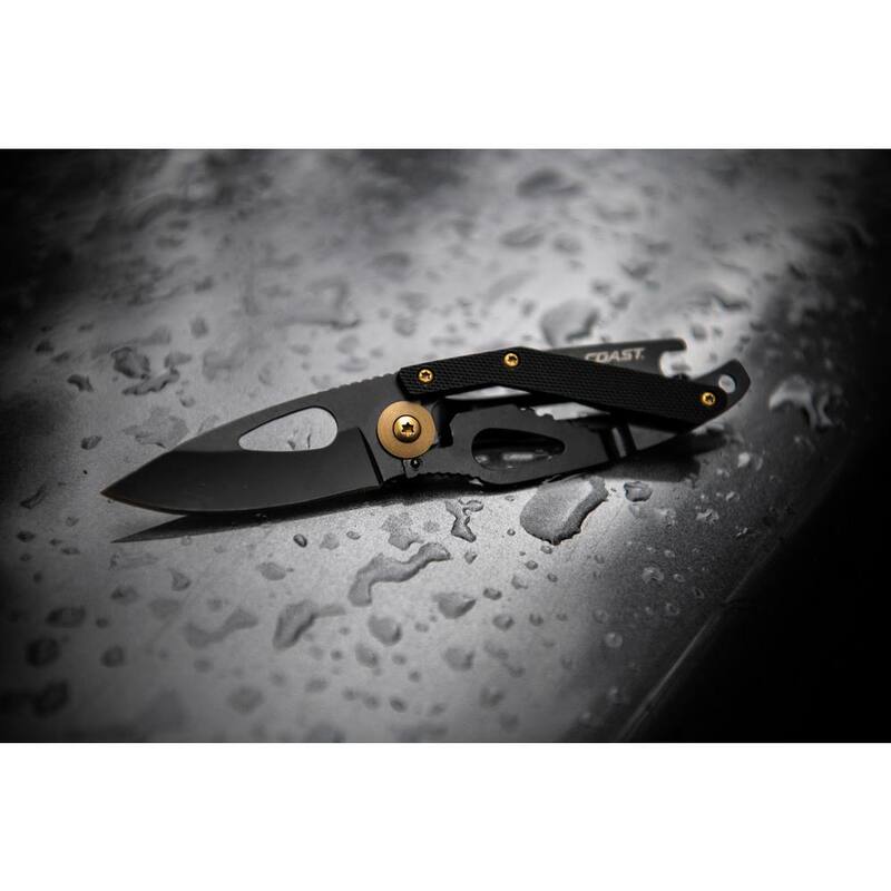 Coast FX200 2 in. Stainless Steel Folding Knife with Bottle Opener - 20690