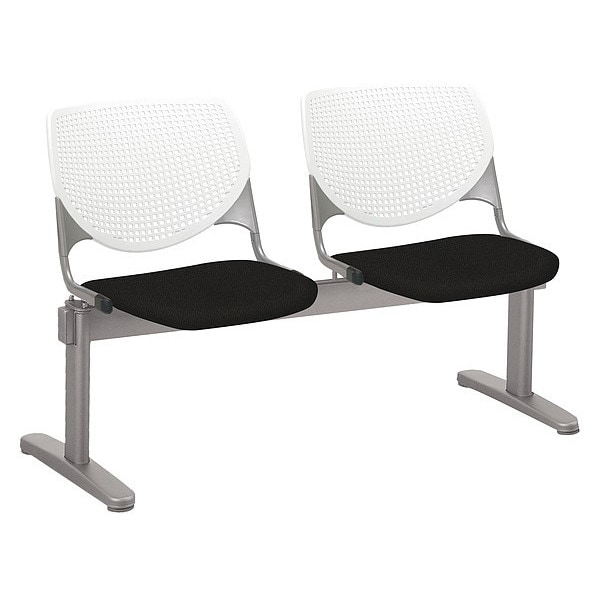 Kfi Kool Beam Seat Beam Seating, Tuxedo Back, 47 in W 22” L 31” H - 2300BEAM2-P08-TUXEDO