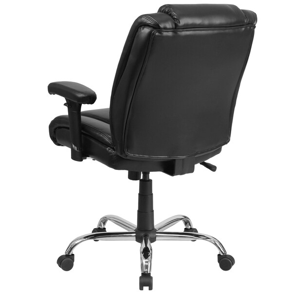Flash Furniture Hercules Task Office Chair, Black Back, 29-1/4 in W 30" L 44" H, Adjustable Padded - GO-2132-LEA-GG