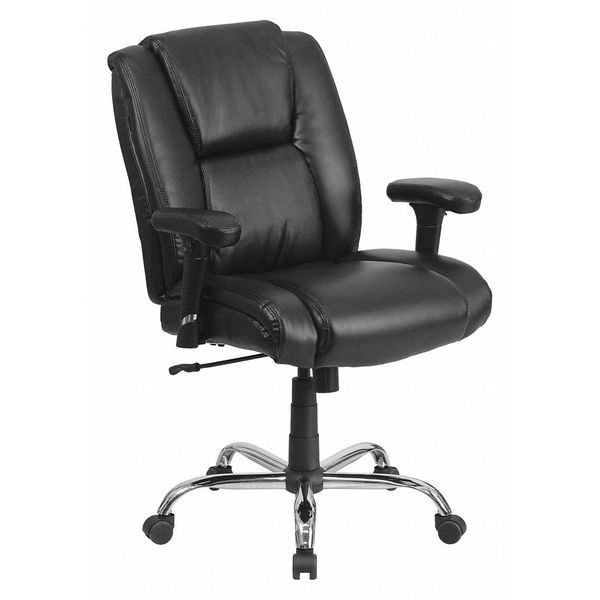 Flash Furniture Hercules Task Office Chair, Black Back, 29-1/4 in W 30" L 44" H, Adjustable Padded - GO-2132-LEA-GG