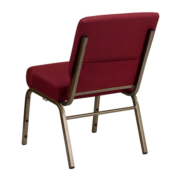 Flash Furniture Hercules Church Chair, 21-1/4 in W 25" L 33" H, Fabric Seat - FD-CH0221-4-GV-3169-GG