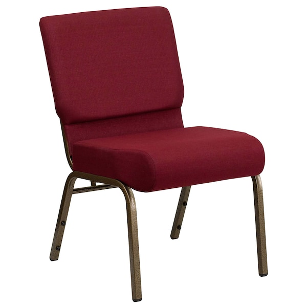 Flash Furniture Hercules Church Chair, 21-1/4 in W 25" L 33" H, Fabric Seat - FD-CH0221-4-GV-3169-GG