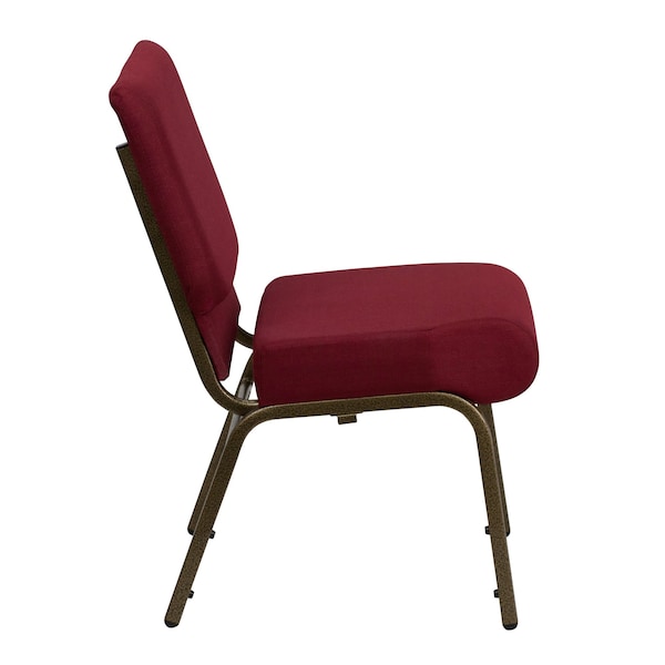 Flash Furniture Hercules Church Chair, 21-1/4 in W 25" L 33" H, Fabric Seat - FD-CH0221-4-GV-3169-GG