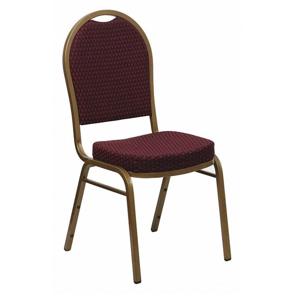 Flash Furniture Hercules Banquet Chair, 17-1/4 in W 20-1/4" L 37-1/2" H, Fixed, Fabric Seat - FD-C03-ALLGOLD-EFE1679-GG